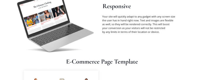 Template Situs Web HTML5 Multihalaman Majalah Mode Pakaian Terbaik - Fitur Gambar 7