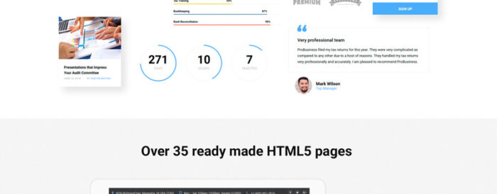 proBusiness - Template Situs Web HTML Multihalaman Perusahaan Audit yang Elegan - Fitur Gambar 3