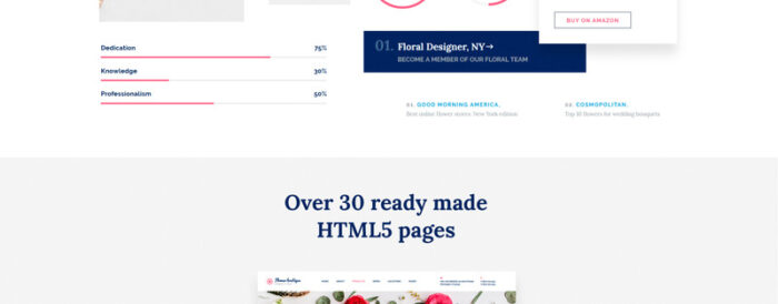 Template Situs Web HTML5 Multihalaman Flower Boutique - Fitur Gambar 3