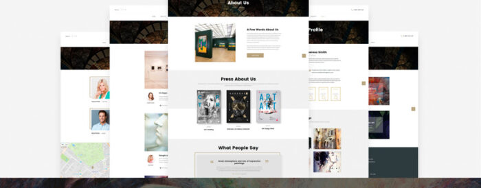 Templat Situs Web HTML5 Multihalaman Galeri Seni - Fitur Gambar 4