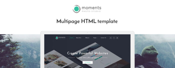 Moments - Template Situs Web Portofolio Fotografer Serbaguna - Fitur Gambar 1