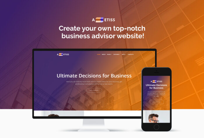 Assetiss - Tema WordPress Elementor Penasihat Bisnis Modern - Fitur Gambar 1