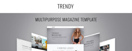 Trendy - Template Situs Web HTML5 Multihalaman Majalah Mode - Fitur Gambar 1