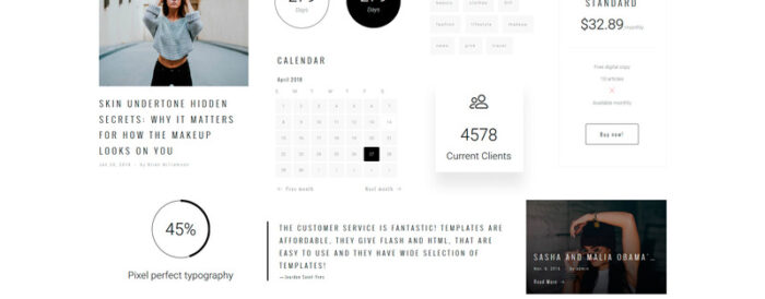 Trendy - Template Situs Web HTML5 Multihalaman Majalah Mode - Fitur Gambar 3