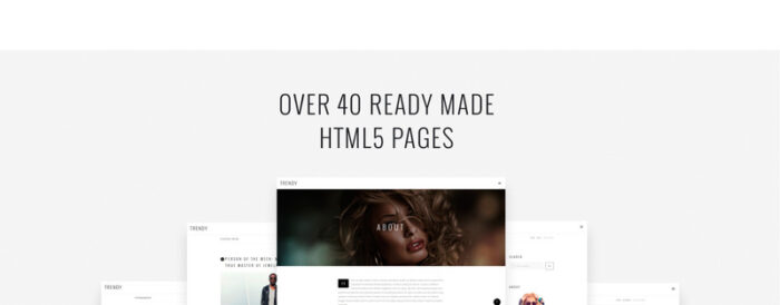 Trendy - Template Situs Web HTML5 Multihalaman Majalah Mode - Fitur Gambar 4