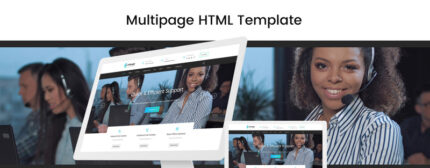 CallLogic - Template Situs Web HTML5 Multihalaman Pusat Panggilan - Fitur Gambar 1