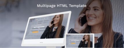 Template Situs Web HTML5 Multihalaman Pusat Panggilan - Fitur Gambar 1