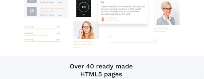 Template Situs Web HTML5 Multihalaman Pusat Panggilan - Fitur Gambar 3