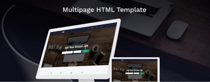 Dream Job - Template Situs Web HTML5 Multihalaman Portal Pekerjaan - Fitur Gambar 1