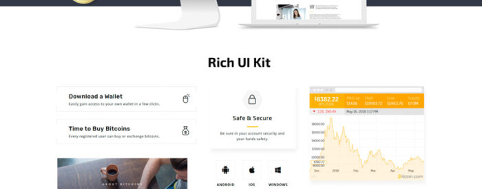 Bitcoin - Template Halaman Arahan HTML Bitcoin yang Elegan - Fitur Gambar 2