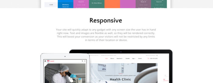 Template Situs Web HTML5 Multihalaman Kesehatan - Klinik - Fitur Gambar 7