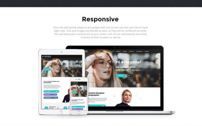 Reposer - Template Halaman Arahan HTML Portofolio yang Menarik - Fitur Gambar 5