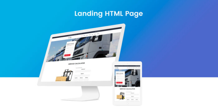 Template Halaman Arahan HTML5 Kargo - Transportasi - Fitur Gambar 2