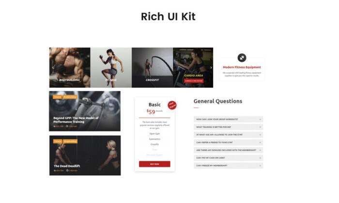 FitTime - Template Halaman Arahan HTML5 Responsif Fitness Studio - Fitur Gambar 3