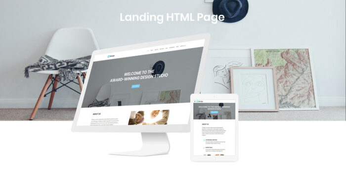 Z Design - Template Halaman Arahan HTML Studio Desain - Fitur Gambar 2