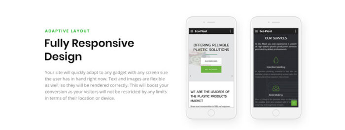 Eco Plast - Template Halaman Arahan HTML5 Solusi Plastik - Fitur Gambar 4