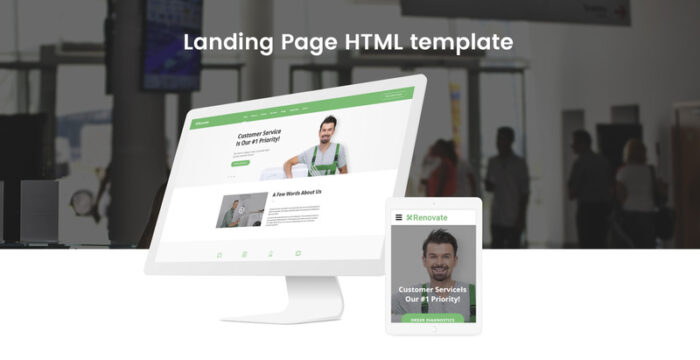 Template Halaman Arahan HTML5 Layanan Renovate - Fitur Gambar 2