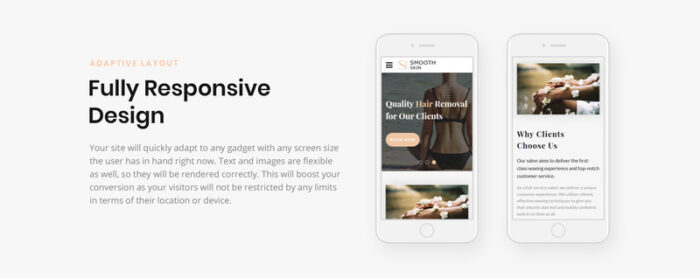 Kulit Halus - Template Halaman Arahan HTML5 Salon Waxing - Fitur Gambar 7