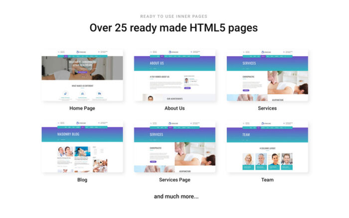 Spinecare - Template Situs Web Medis Siap Pakai - Fitur Gambar 2