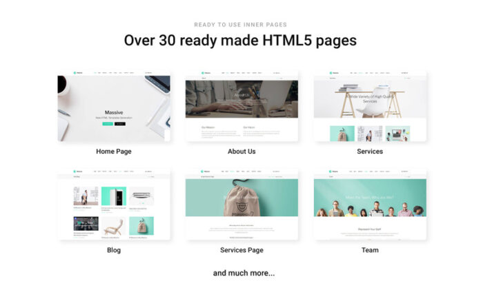 Massive - Template Situs Web Siap Pakai untuk Bisnis - Fitur Gambar 2