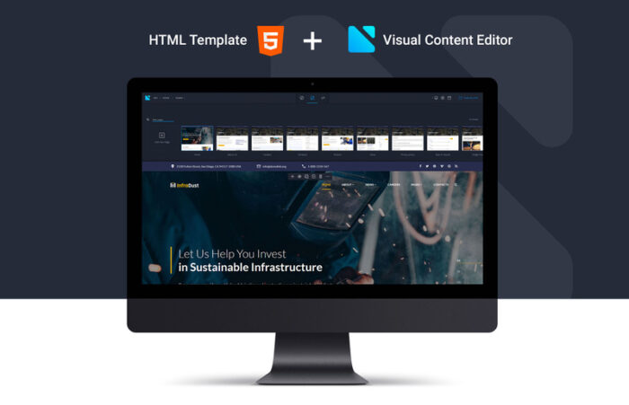 InfraDust - Template Situs Web Siap Pakai untuk Industri - Fitur Gambar 2