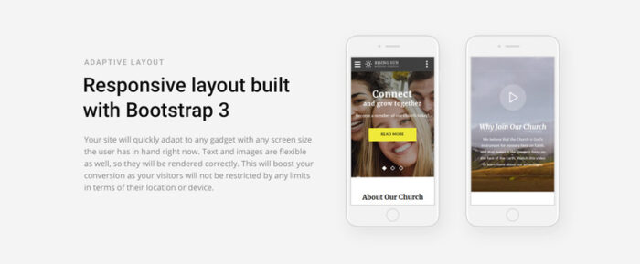 Rising Sun - Template Situs Web Siap Pakai Gereja - Fitur Gambar 6