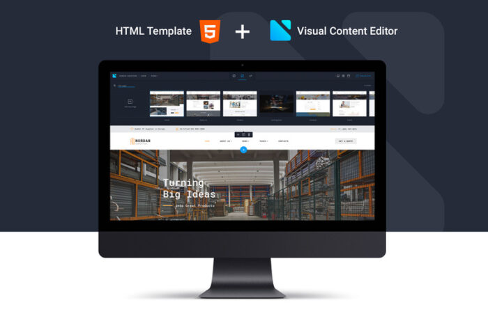 Nordan - Template Situs Web HTML Novi Modern Siap Pakai untuk Industri - Fitur Gambar 2