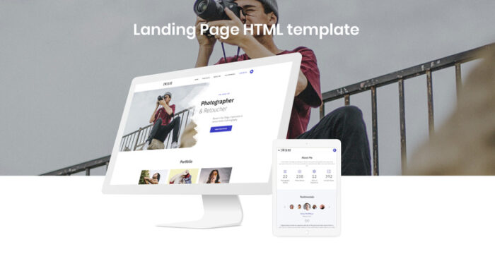 Lee - Template Halaman Arahan HTML5 Minimal Portofolio Fotografer - Fitur Gambar 2