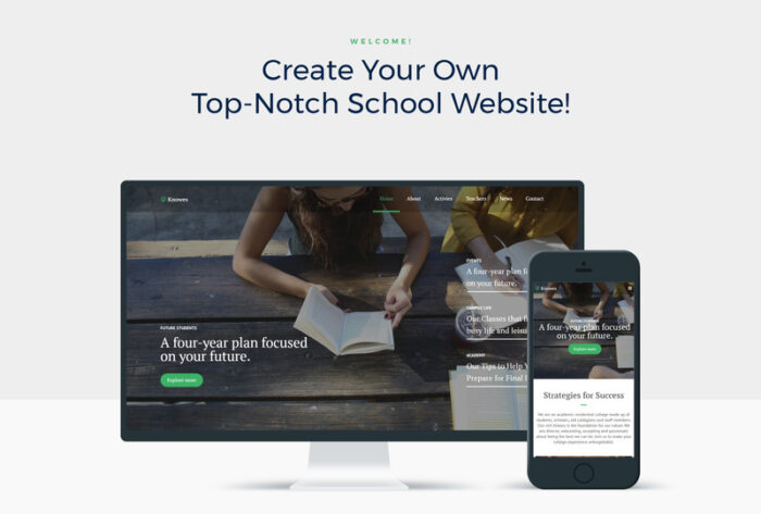 Knowes - Tema WordPress Modern Multiguna untuk Pendidikan Elementor - Fitur Gambar 1