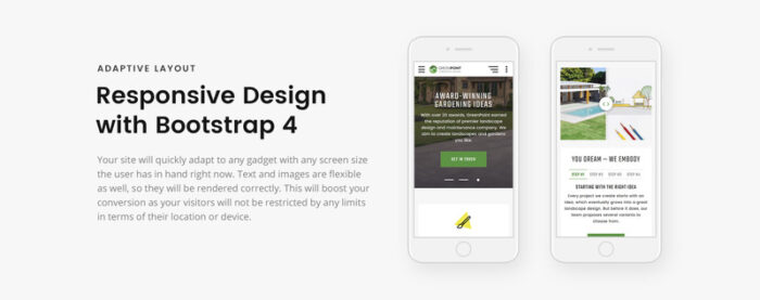 GREENPOINT - Template Halaman Arahan HTML Bootstrap Kreatif Desain Lanskap - Fitur Gambar 6