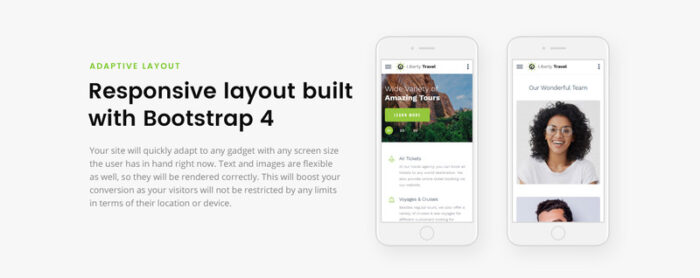 Liberty Travel - Template Halaman Arahan HTML Bootstrap Modern Agen Perjalanan - Fitur Gambar 5