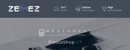 Nextprest - Tema Bootstrap E-dagang PrestaShop Toko Elektronik yang Bersih - Fitur Gambar 1