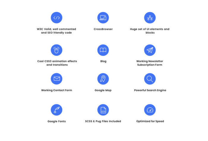 Nulsen - Perusahaan SEO Template Situs Web HTML5 Multihalaman Bersih - Fitur Gambar 5