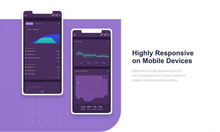 Admindex - Template Admin Dasbor Modern - Fitur Gambar 3