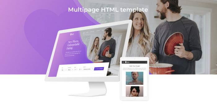 GO - Template Situs Web HTML Multihalaman Elegan Agensi Kencan - Fitur Gambar 2