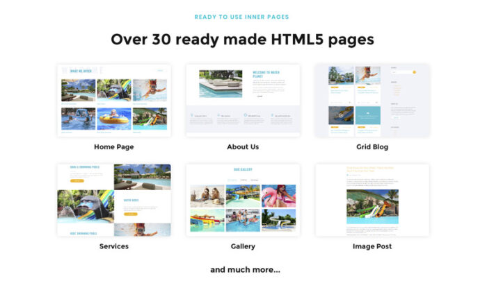 Water Planet - Template Situs Web HTML Multihalaman Kreatif Taman Hiburan - Fitur Gambar 3