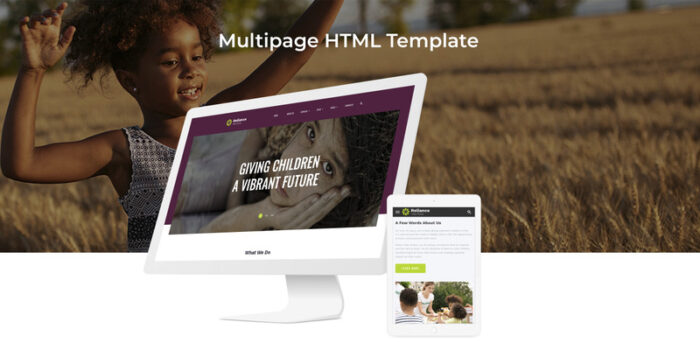 Reliance - Template Situs Web HTML Modern Multihalaman untuk Amal Anak-anak - Fitur Gambar 2