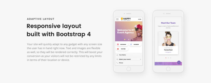 Happy - Template Halaman HTML Agensi Acara - Fitur Gambar 6