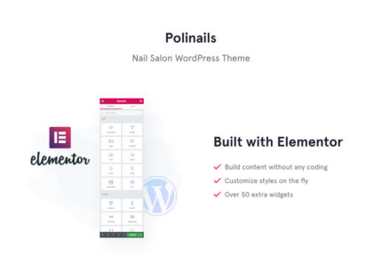 Poli Nails - Salon Kuku dengan Widget Hebat dan Tema WordPress Elementor - Fitur Gambar 1