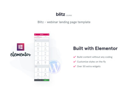 Blitz - Template Halaman Arahan Webinar Tema WordPress - Fitur Gambar 1