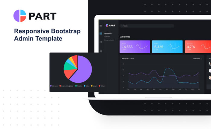 Bagian - Template Admin Kreatif Serbaguna yang Mudah Digunakan - Fitur Gambar 1