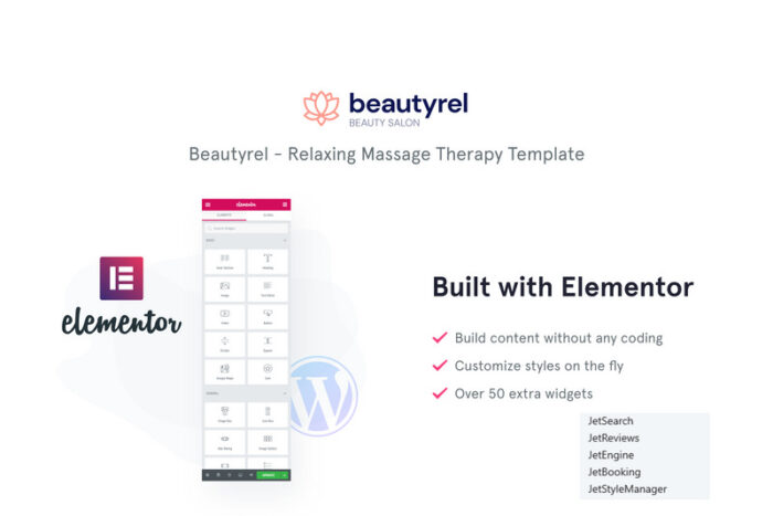 Beautyrel - Tema WordPress Terapi Pijat Relaksasi - Fitur Gambar 1