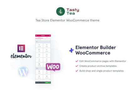 Tasty Tea - Template Situs Web eCommerce Teh Tema WooCommerce - Fitur Gambar 1