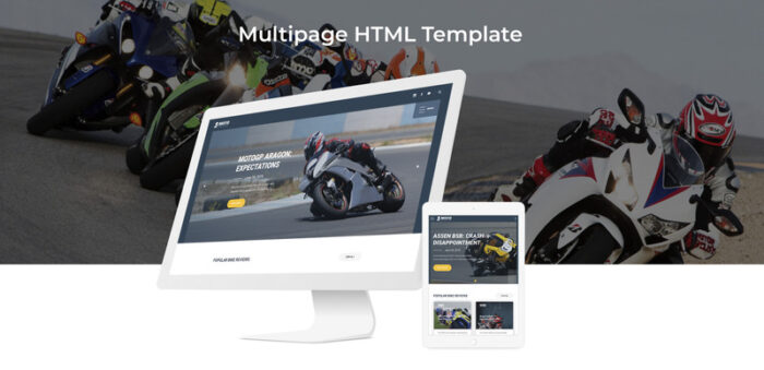 MOTO - Template Situs Web Olahraga Sepeda Motor - Fitur Gambar 2