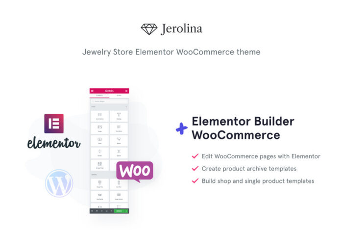 Jerolina - Tema WooCommerce Toko Online Perhiasan & Jam Tangan Mengkilap - Fitur Gambar 1