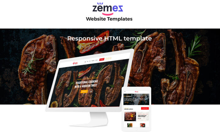 GrillParty - Template Situs Web Restoran Barbekyu - Fitur Gambar 1