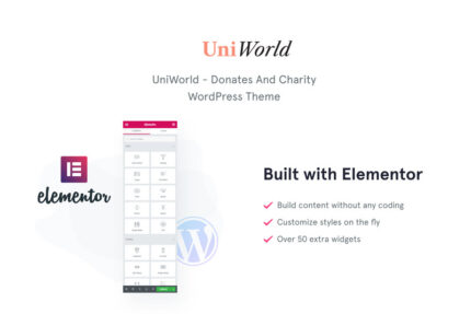 UniWorld - Tema WordPress Donasi Amal - Fitur Gambar 1