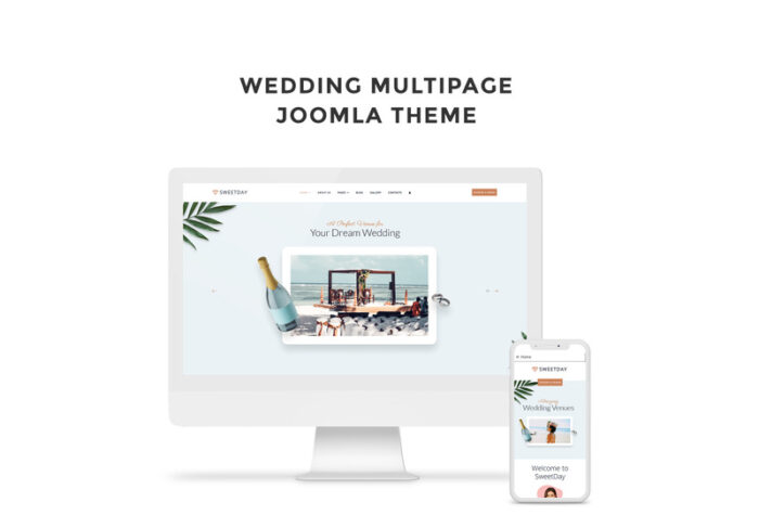 Sweetday - Template Joomla Multihalaman untuk Lokasi Pernikahan - Fitur Gambar 1