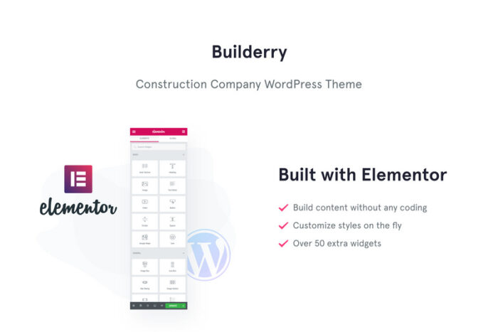 Builderry - Tema WordPress Perusahaan Konstruksi - Fitur Gambar 1