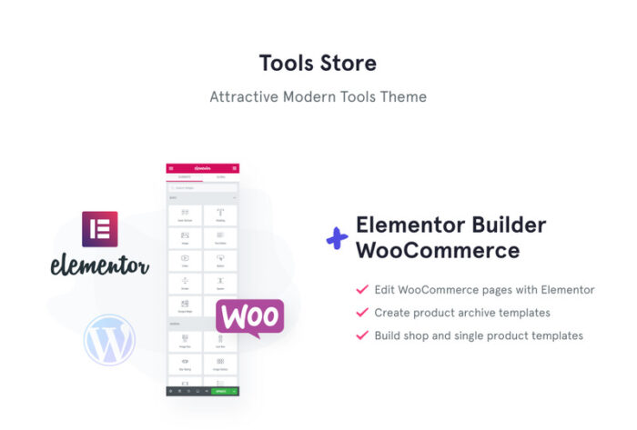 Tema Toko Online Alat WooCommerce - Fitur Gambar 1